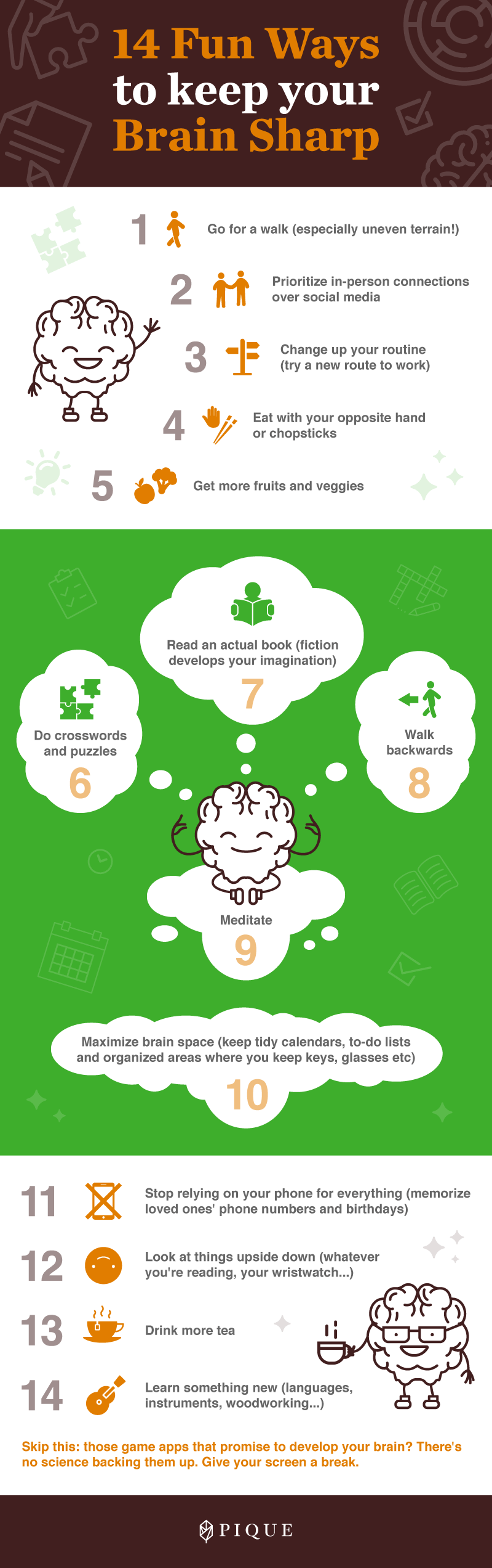 14 Fun Ways To Keep Your Brain and Memory Sharp