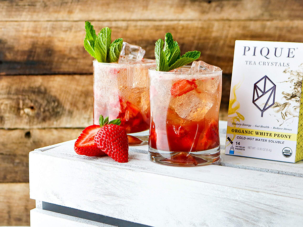 Sparkling Strawberry Peony Smash