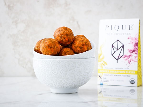 Ginger Carrot Cake Bliss Balls Finished Product