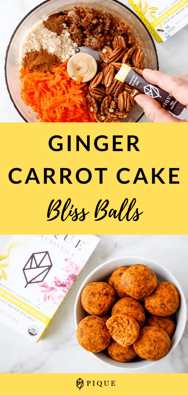 Ginger Carrot Cake Bliss Balls Pinterest