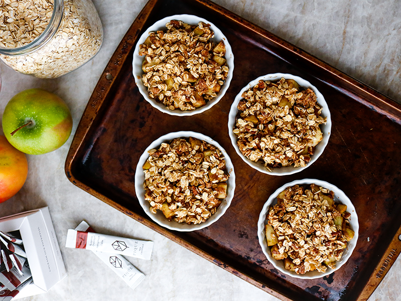 Cinnamon Fasting Tea Mini Apple Crisps Process 1