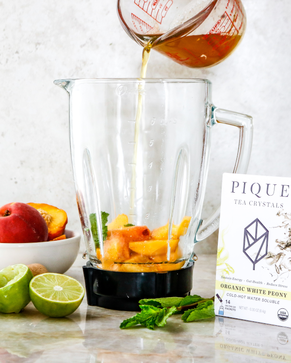 White Peony Peach Aqua Fresca Process