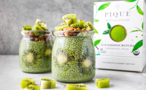 Matcha Kiwi Chia Parfait