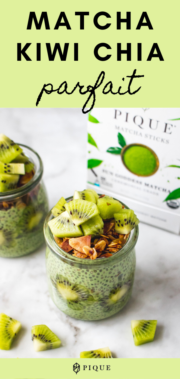 Matcha Kiwi Chia Parfait