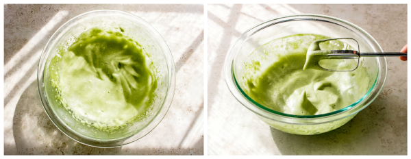 Dalgona Matcha Latte Whisking 2