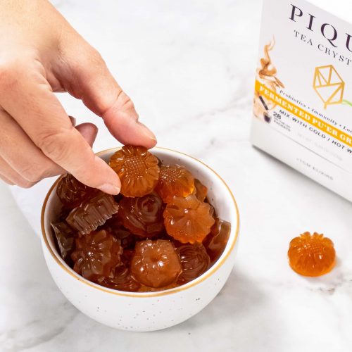 Ginger and Fermented Pu'er Green Tea Gummies