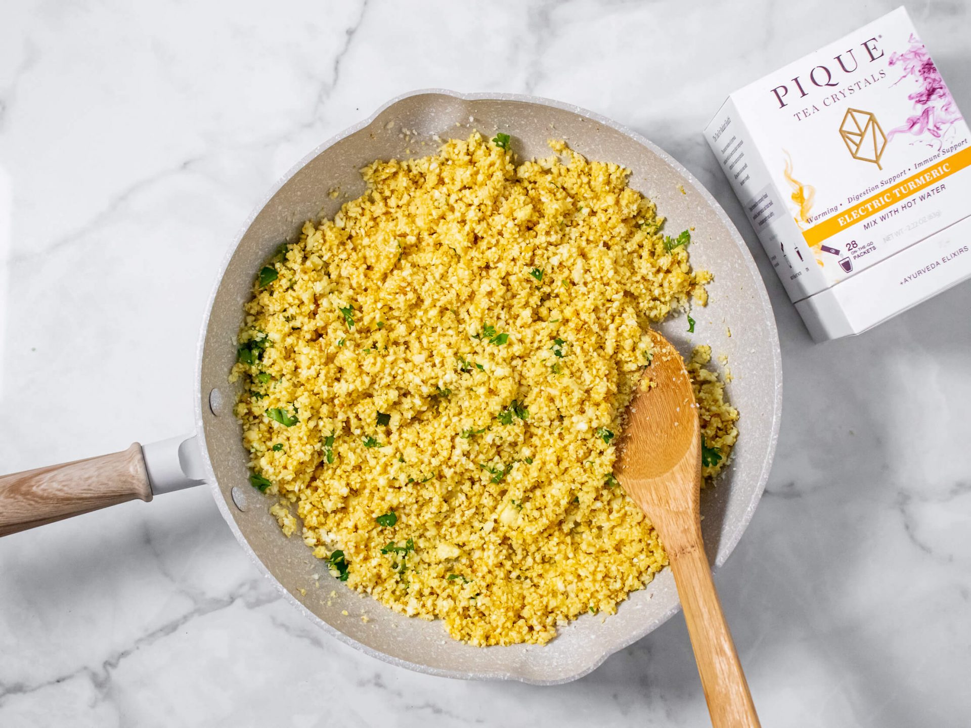 Turmeric Cauliflower Rice