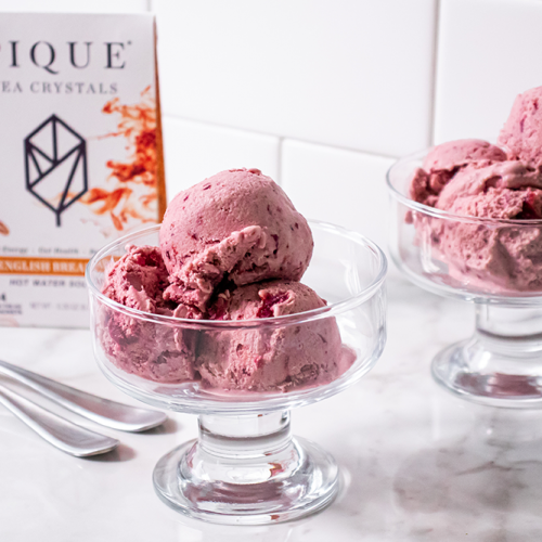 English Breakfast Cherry Ice Cream