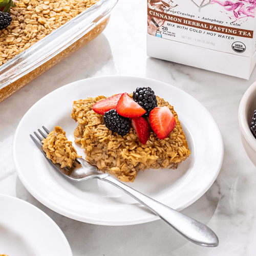Cinnamon Fasting Tea Baked Oatmeal