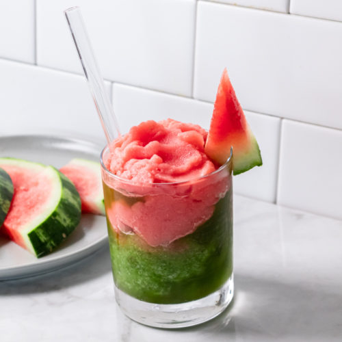 Watermelon Matcha Slushy